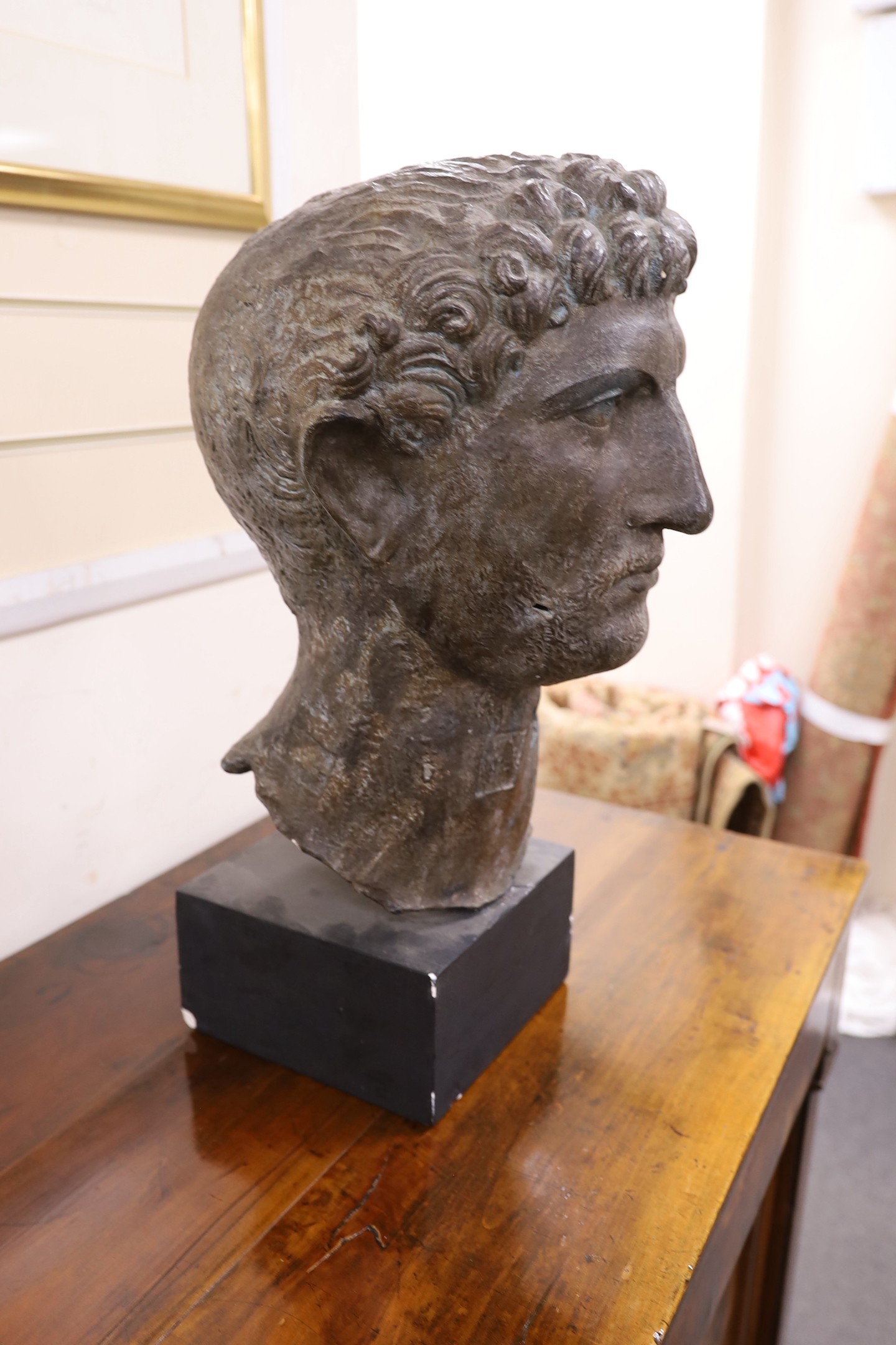 After the antique - bronze finished portrait bust